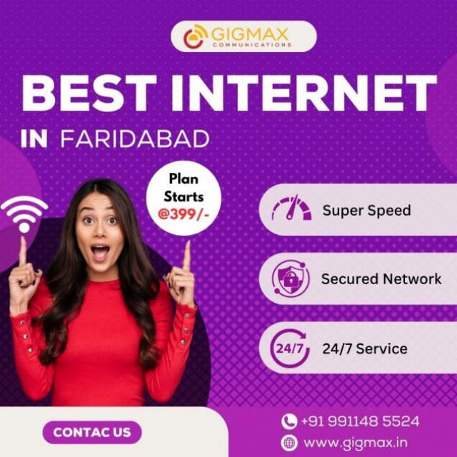 Top Internet Service Providers in Faridabad - Choose Gigmax